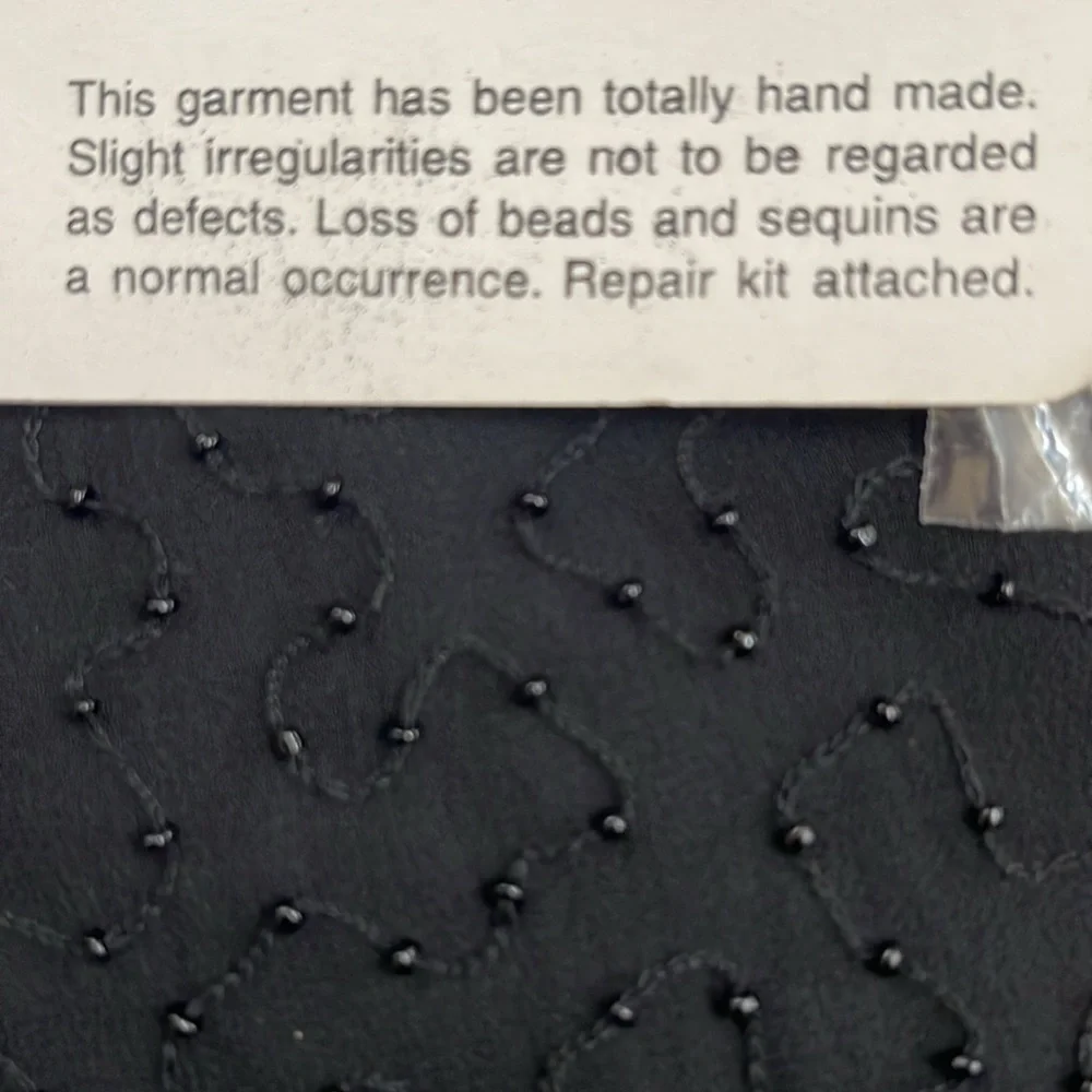 NWT Camille Marie black skirt with side slits and sequin throughout. Size XXL - Picture 8 of 10